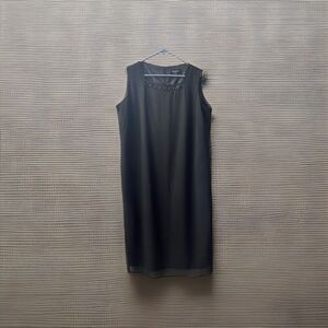 Montree Collection Dress Womens Plus Size 22W Black Lined Midi Tank Jeweled Dres